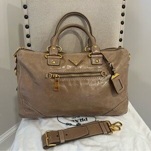 Prada Vitello Shine Leather Purse